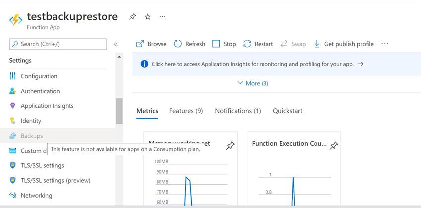 How To Take Backup And Restore A Function App In Azure